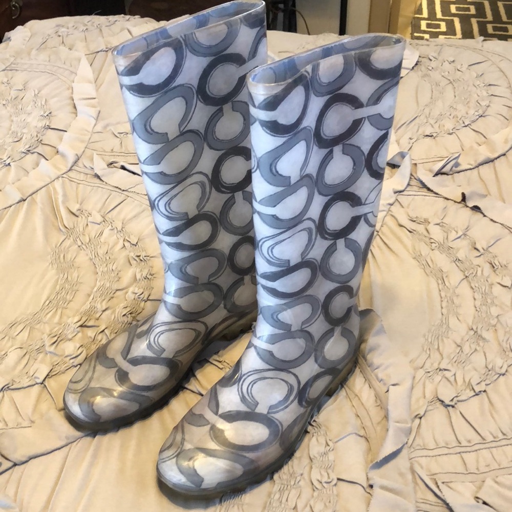 Coach rain boots